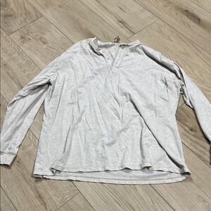 SKIMS Light cream Long Sleeve Henley Top